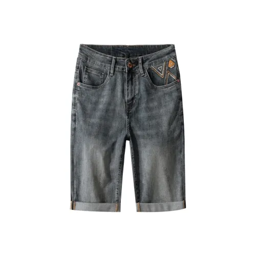 JUCY JUDY Джинсовые шорты Унисекс Синий Серый