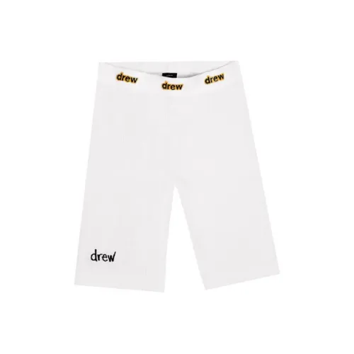 Drew House Letter Logo Series Белые Унисекс Спортивные шорты