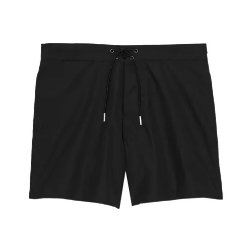 SAINT LAURENT Rive Droite Series FW22 Повседневные шорты Мужской Черный