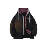 Чёрный, серый, клетка