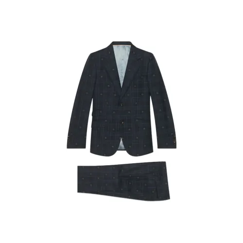 GUCCI SS22 Бизнес-костюм Мужской Темно-синий