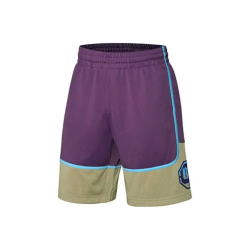 LINING x XLARGE совместная модель баскетбольных шорт Мужские Jams Purple