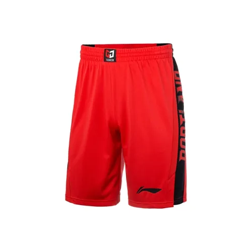 LINING Sports Basketball Collection Яркие неоновые мужские баскетбольные шорты