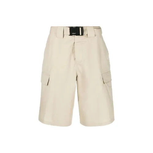 Off Бежевый Белый Мужские Повседневные Шорты