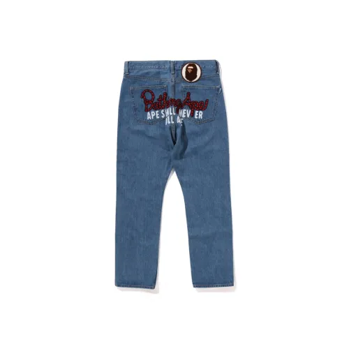 A BATHING APE Синий BLX Мужские Джинсы