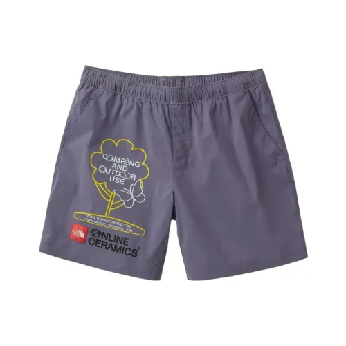 The North Face TNF X Online Ceramics SS23 Co Брендированная Серия Фиолетовые Унисекс Повседневные Шорты