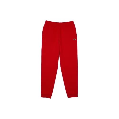 LACOSTE Collaboration Red Men's Casual Pants LACOSTE Collaboration Красные Мужские Повседневные Брюки
