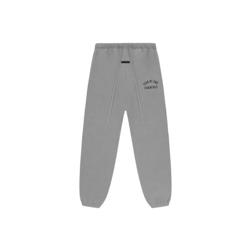 Fear Of God Essentials Fall24 BACK To SCHOOL Коллекция Классические Свитшотные Штаны Повседневные Брюки Мужские Овсяный Серый Темный Вереск