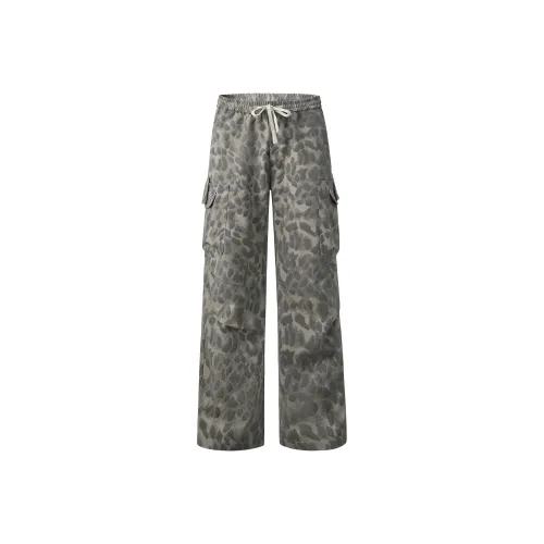 HOME PANDA Повседневные брюки Унисекс Леопардовый принт