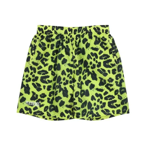 PLEASURES совместный бренд Зеленые Мужские Повседневные Шорты