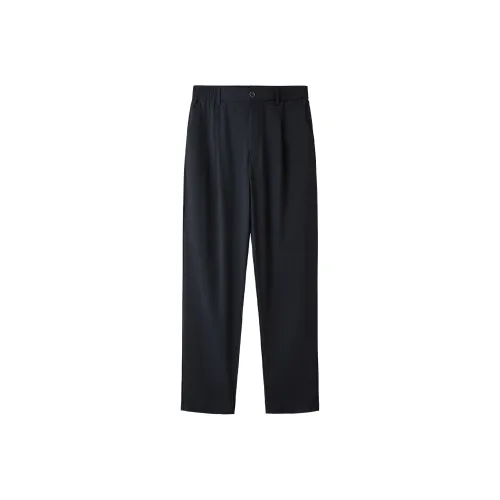 HLA Темно-синий синий клетка 86 Мужские Повседневные брюки