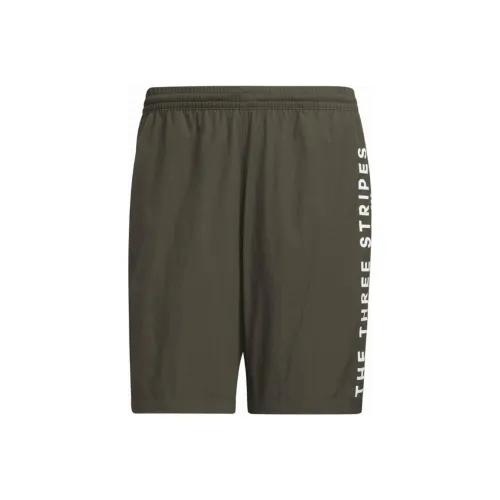 Adidas Повседневные шорты Мужские Оливково-зеленые