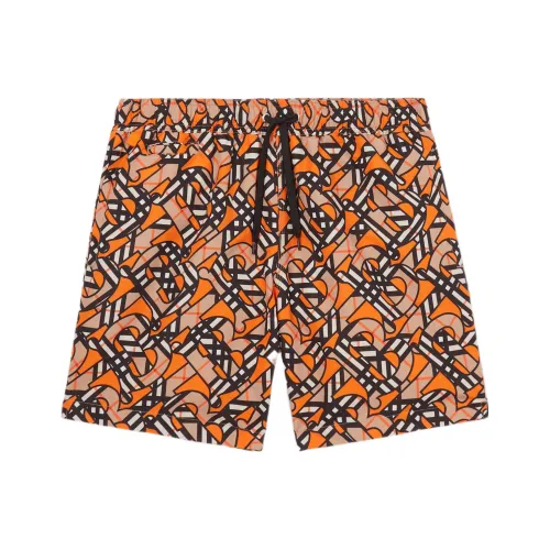 Burberry Ярко-оранжевые мужские повседневные шорты