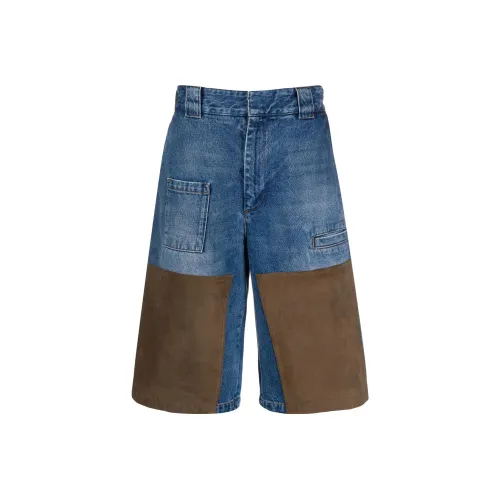 FENDI SS22 Повседневные шорты Мужские Синие