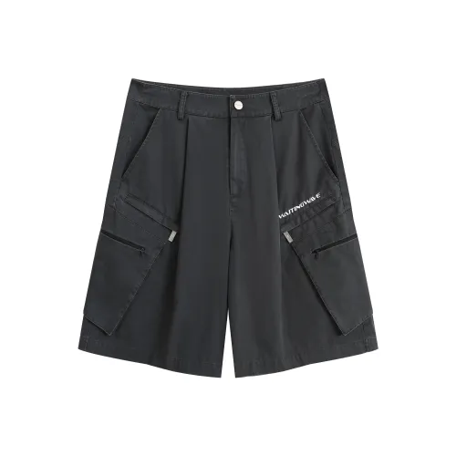 WAITINGWAVE Карго шорты унисекс темно-серый