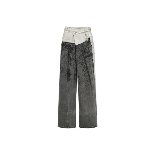 Feng Chen Wang AW24 Джинсы Унисекс Черный