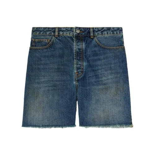 PALM ANGELS Джинсовые шорты Мужские Индиго