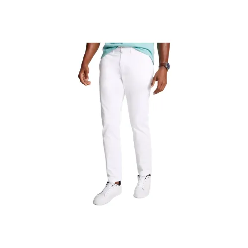 Tommy Hilfiger Slim Fit Flex Tommy Chino Pants Optic White Casual Pants Men's White