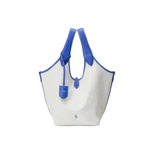 Polo Ralph Lauren Ткань Сумка Женская Белая и Медуза Синяя