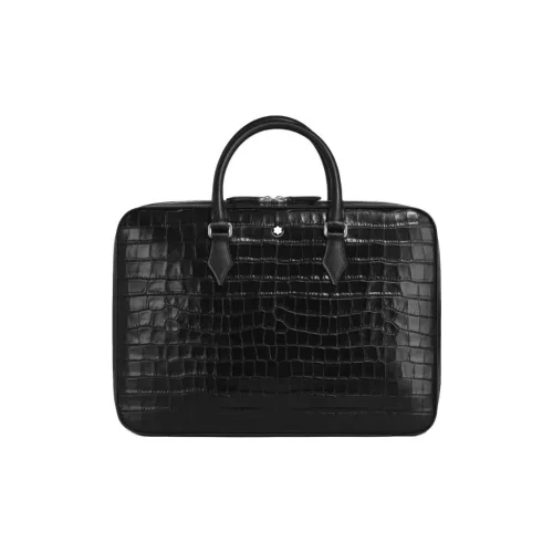 MONTBLANC Сумка для хранения из крупнозернистой коровьей кожи женская черная