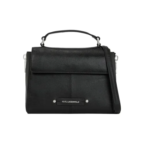 Сумка через плечо из кожи Karl Lagerfeld женская черная