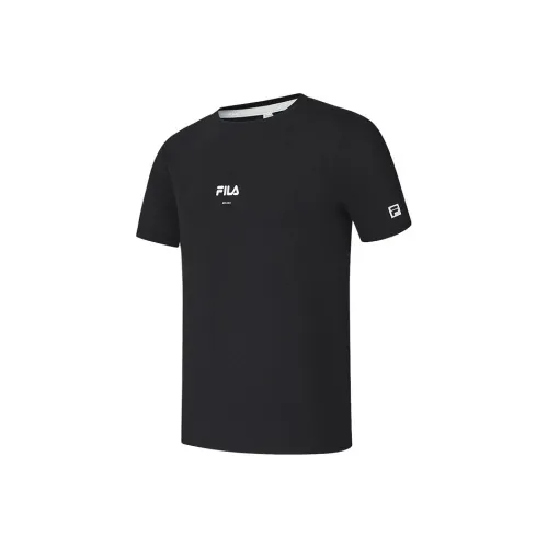 FILA AthleticsFitness SS25 T-Shirt Мужской Темно-Черный BK
