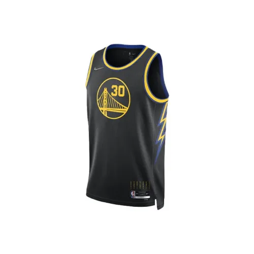 Nike Golden State Warriors Баскетбольная Джерси Мужская Черная