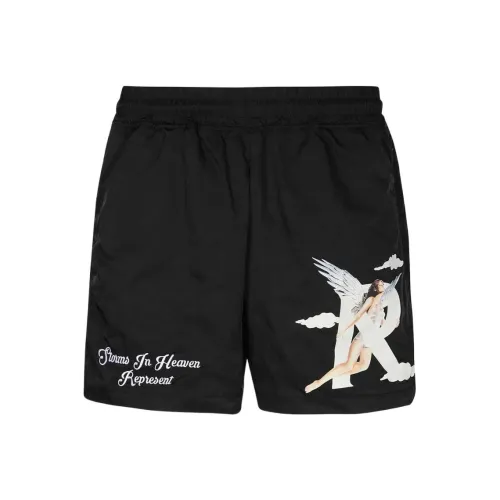 REPRESENT Черные Мужские Повседневные Шорты