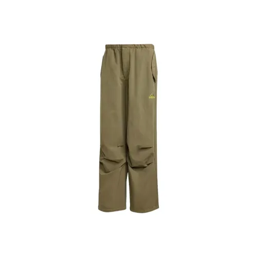 Adidas Парашютные брюки Повседневные брюки Мужские Оливковый слой