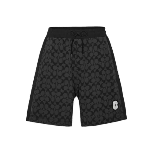 COACH Повседневные шорты Мужские Черные