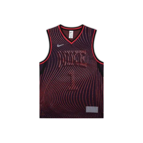 Nike Баскетбольная Джерси Мужская Темно-Красная