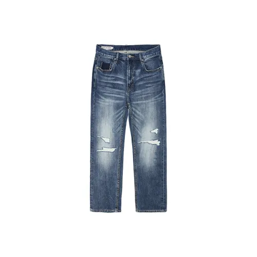 KORAKUBLUE Джинсовый синий Унисекс Джинсы