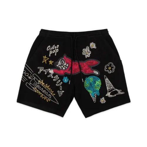Мороженое SS23 skateboard series, черные, унисекс, повседневные шорты