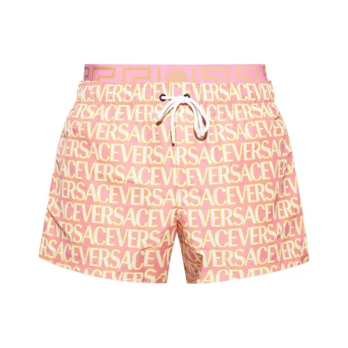 VERSACE SS23 Пляжные шорты Мужские Оранжевые