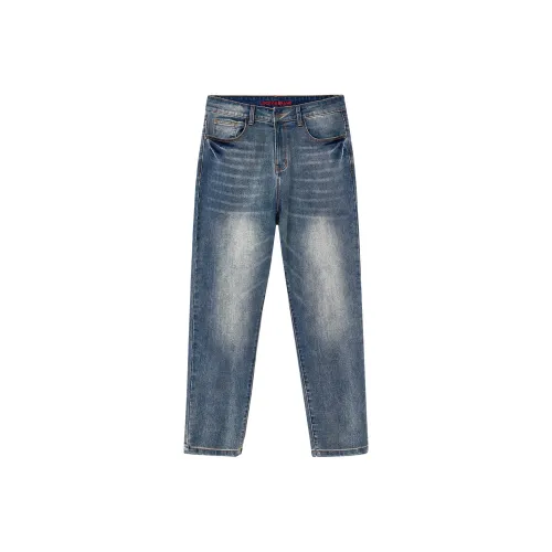 LUCKY BRAND Винтажные синие унисекс джинсы