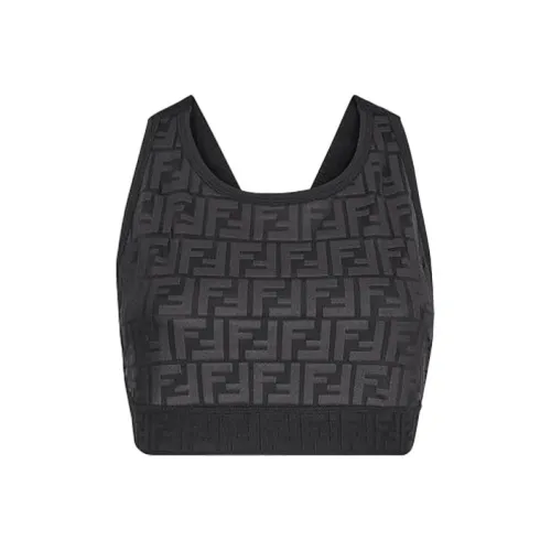 FENDI Черные Женские Майки