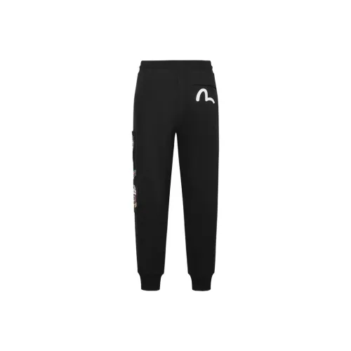 EVISU Черные Мужские Повседневные Штаны