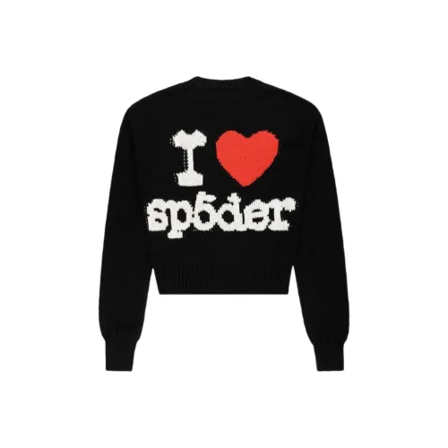 Sp5der Черный Унисекс Свитеры