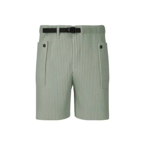 Homme Plissé Issey Miyake SS23 Повседневные шорты Мужские Зеленые