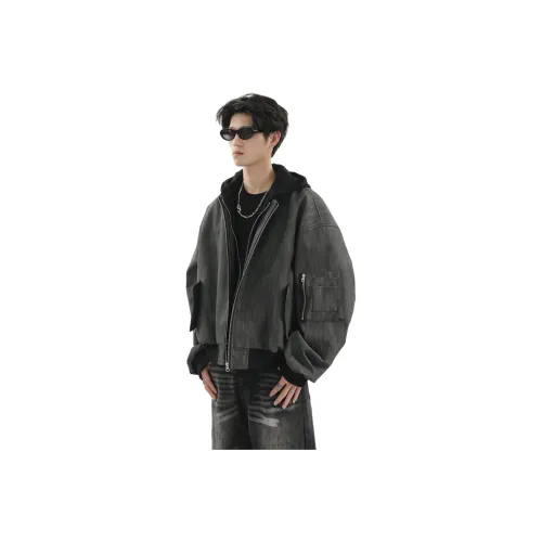 Pirkadat Черно-серый цвет унисекс куртки