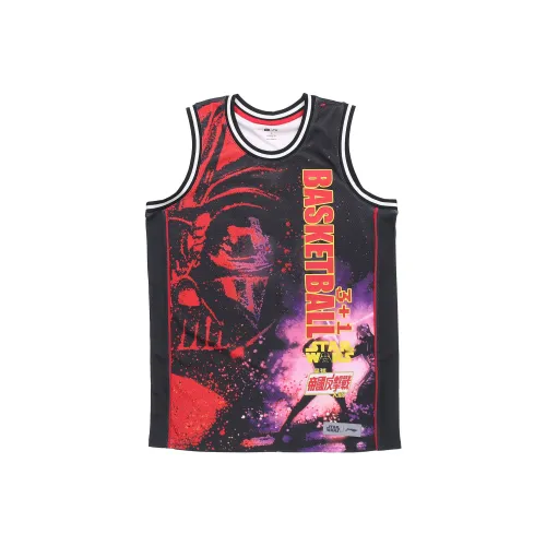 LINING Баскетбольная Джерси Мужская Черная Красная