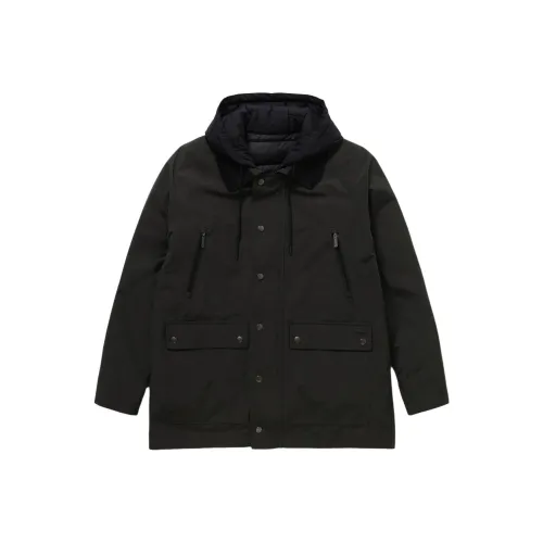 LACOSTE Хлопковый пуховик Мужской Оливково-зеленый