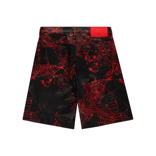 Sp5der SS25 Повседневные шорты Унисекс Черный