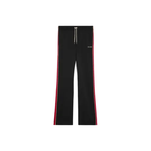 CELINE Tracksuit Брюки Двойной Лицо Джерси Повседневные брюки Мужской Черный