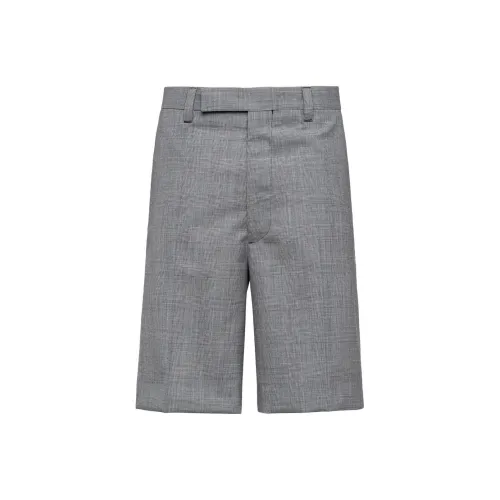 PRADA Light Gray Men's Casual Shorts PRADA Светло-серые Мужские Повседневные Шорты