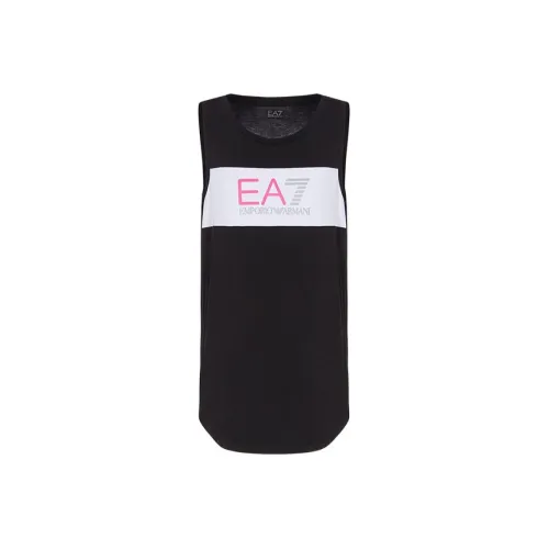 EMPORIO ARMANI EA7 Черные Женские Майки