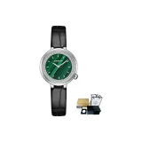 Ремень Черный, ремешок Серебряный, зеленый