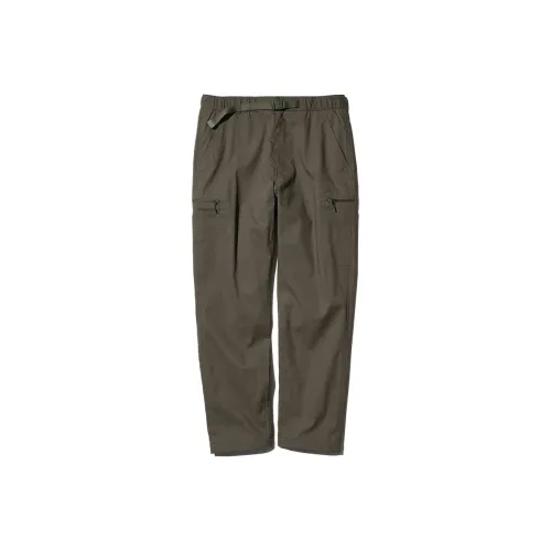 UNIQLO Повседневные брюки Унисекс Темно-оливковый