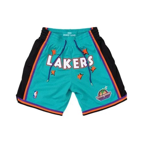 Mitchell Ness x JUST DON Баскетбольные шорты Унисекс Синий Зеленый