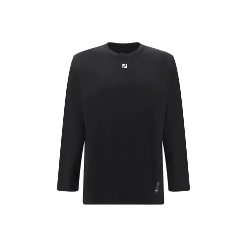 FENDI Мужские черные T-рубашки